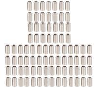 ABOOFAN 150 Pièces Bouton D'Arrêt De Corde Boutons En Métal Bouton De Corne Accessoires Pour Le Visage Serrure D'Extrémité De Corde Bouchon De Cordon En Métal Cordon De Serrage Cloche