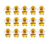ABOOFAN 15pièces Décorations Abeilles Feutrine de Laine Petites Abeilles à Feutrer pour Loisirs Créatifs Matériaux de Feutrage DIY
