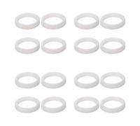 ABOOFAN 16 Pièces Anneau Diffuseur D’arôme pour Ampoule 56mm en Silicone | Chauffage Homogène, Installation Facile, Bord Large Ajusté, pour Lampe Halogène Incandescence, Blanc