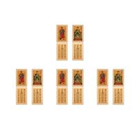 ABOOFAN 16 Pièces Carte D’amulette de Bouddha 2027, Alliage Aluminium | Carte de Protection Chance, Format Léger et Portable, pour Nouvel An Chinois, Anniversaire et Année Lunaire