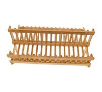 ABOOFAN 1Pièce Folding Wooden Dish Rack for Camping Portable Storage Shelf and Draining Rack for Outdoor Use Easy to Carry Present for Camping Enthusiasts