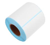 ABOOFAN 1rouleau Étiquettes Adhésives à Code-barres pour Imprimante Thermique Papier Blanche Résistante à Eau à Alcool Huile Étiquettes Vierges pour Bureau École Médecine Cuisine