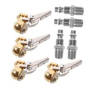 ABOOFAN 2 ensembles Lot Adaptateurs de Valve de Gonflage Pneus Npt avec Clip Verrouillable Raccord Rapide pour Gonfleur Auto Camion et