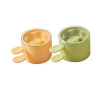 ABOOFAN 2 Ensembles Silicone Ice Pop Molds Double-layer Food Grade Reusable Dessert Moulds For Homemade Ice Lollies And Adults Kitchen Tool