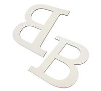 ABOOFAN 2 Lettres Géantes en Bois Brut B à Peindre, Décoration Murale pour Maison et Fête, Loisirs Créatifs, 2 Pièces