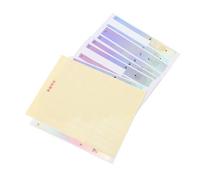 ABOOFAN 2 pièces Autocollants Piano Colorés Étanches Étiquettes Notes Clavier pour Piano Électronique Touches et Réutilisable Apprentissage Facile