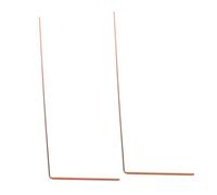ABOOFAN 2 Pièces Baguettes de Radiesthésie Cuivre Instrument de Détection Énergétique pour Recherche Deau et Objets Perdus Manche Long Confortable Outil Pratique