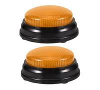ABOOFAN 2 pièces Boutons Lumineux Sonores pour Jeux Quiz Sons Dalerte Amusants Décoration Soirée et Entraînement Interactif Compétition et Animation Classe