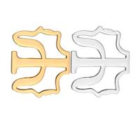 ABOOFAN 2 Pièces Broche Psychologie Symbole Psi en Alliage, Épingle | Gravure Fine, Motif Tridimensionnel Évidé, Attache Sécurisée, pour Étudiants et Professionnels