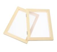 ABOOFAN 2 pièces Cadre Bois pour Fabrication de Papier DIY Moule et Tamis Robustes pour Artisanat Éducatif Garçon Fille Kit Écologique pour Loisirs Créatifs