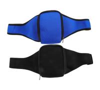 ABOOFAN 2 pièces Ceinture Micro Ajustable Néoprène pour Entraîneur Sportif Sac de Transport Micro Discret et Stabilisateur Vocal Pochette Fitness Résistante Running