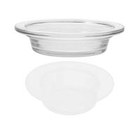 ABOOFAN 2 Pièces Coupelles en Verre Transparent Rondes, pour Plat en Cire et Diffuseur de Parfum, Chauffage Uniforme, Utilisation Domestique et Professionnelle