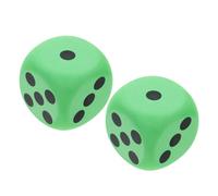 ABOOFAN 2 Pièces Dés Géants Colorés Eva de Dés Mousse Accessoires Ludiques pour Activités Scolaires Jeux Air pour Éducation Développement Social