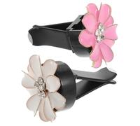 ABOOFAN 2 Pièces Diffuseurs de Parfum Camélia pour Élimination des Odeurs Support de Fragrance pour Décoration Intérieure Automobile