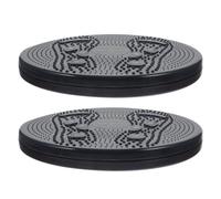 ABOOFAN 2 Pièces Disque de Torsion Taille, Disque de Taille Torsadée, PP Noir, Exercice Aérobie Léger, Usage Intérieur à Domicile, Fitness Féminin