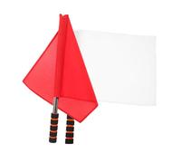 ABOOFAN 2 pièces Drapeaux de Signalisation Conducteur Rouge et Blanc Drapeaux de Sécurité pour Arbitrage Sportif et Conduite de Trafic Résistants et Antidérapants pour Événements et