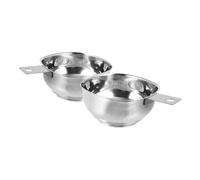 ABOOFAN 2 pièces Entonnoir Large Acier Inoxydable avec Poignée Embouchure Large Stable pour Transfert Sécurisé de Confitures Huiles et Sauces Cuisine