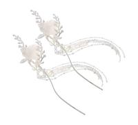 ABOOFAN 2 pièces Epingle à Cheveux Chinoise Ancienne Métal Rétro avec Glands Accessoires Hanfu Vintage pour Femmes Ornements Élégants pour Festivals et Mariages