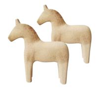 ABOOFAN 2 Pièces Figurines Équestres Non Peintes de Décorations Artisanales pour Maison et Modèles à Peindre pour Décor de Table