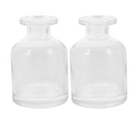 ABOOFAN 2 Pièces Flacon Diffuseur D'huiles Essentielles en Verre Cylindrique 100ml Élégant et Polyvalent, Économiseur D'espace pour Maisons et Hôtels