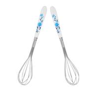 ABOOFAN 2 Pièces Fouets Acier Inoxydable Avec Manche Céramique Pour Mélanger Et Battre Les Œufs, La Chantilly Et Autres Ingrédients