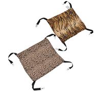 ABOOFAN 2 Pièces Hamac Suspendu pour Animaux en Peluche, Pliable, Crochet | Couchage Chaud Amovible, Extension D’espace, Installation Rapide, Nettoyage Facile, pour Chiots, Petits Chiens et Petits