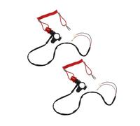 ABOOFAN 2 Pièces Interrupteur D'arrêt D'urgence Lanière Coupe-circuit pour Moto Tout- et Atv, Plastique Solide, Réponse Rapide pour Aventures Offroad