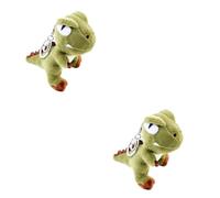 ABOOFAN 2 Pièces Jouet Dinosaure en Peluche Poupées d'animaux Mha Peluche Porte-clés Animal en Mignon Chucky Poupée De Dinosaure De Chimmy Machine à Griffes De Bébé