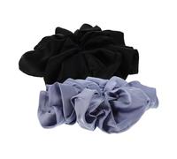 ABOOFAN 2 Pièces Lot de Élastiques Géants Satin Élastiques Larges pour Cheveux Brillants Accessoires Romantiques Style Ballet pour Femmes et Filles Protection Anticasse et Tenue Fiable