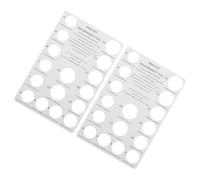 ABOOFAN 2 pièces Outil de Mesure Doigt pour Bague Règle Carton Réutilisable Jauge Précise pour Mesurer la Circonférence des Doigts Lot de Guide de Baguier Français