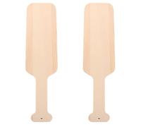 ABOOFAN 2 pièces Pagaie Bois Massif pour Décoration et Bricolage Planche à Peindre Non Traitée pour Esprit Équipe Universitaire et Activités Créatives