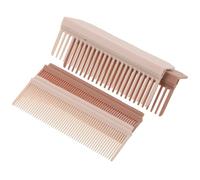 ABOOFAN 2 pièces Peigne Lisseur Résistant Chaleur pour Coiffage Rapide Accessoire Amovible Antinœud Compact et Léger pour Salon et Voyage