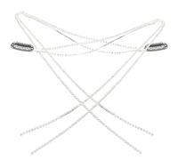 ABOOFAN 2 pièces Pinces Cheveux Tressées avec Chaînes à Franges Accessoires Légers pour Filles et Femmes Faciles à Fixer sur Queue ou Tresses sans Pincement Ni Accrocs Lot