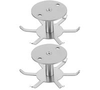 ABOOFAN 2 Pièces pour ustensiles de cuisine en acier inoxydable matériel de cuisine cintres Crochet rotatif à 360 degrés cintre d'articles divers Multifonction porte-couverts