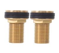 ABOOFAN 2 Pièces Raccord Laiton Mâle à Femelle avec Joint Caoutchouc Connecteur Étanche pour Réservoirs Tonneaux Bois et