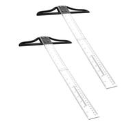 ABOOFAN 2 Pièces Règle pour Menuiserie Dessin Art Portable Rigide et Précise Outil de Traçage pour Architectes et Ingénieurs