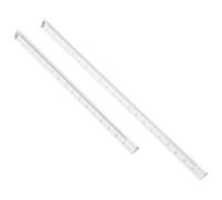 ABOOFAN 2 pièces Règle Transparente et Lot pour Étudiants Outil de Mesure Rigide Plastique Précision Claire pour Dessin et Géométrie Scolaire