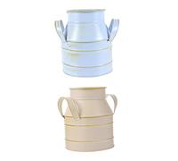 ABOOFAN 2 Pièces Seau De Fleurs Séchées Fer Vase à Fleurs Vintage Ornement Accessoire pour Maison Bureau