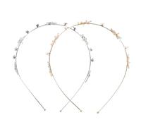 ABOOFAN 2 pièces Serre-tête Femme Élégant Alliage avec Strass Accessoire de Mariage et Fête Bandeau Mode pour Cheveux Lot