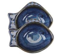 ABOOFAN 2 pièces Set de Assiettes Céramique pour Sauce et Condiments Résistantes Chaleur Petits Plats Multifonctions pour Restaurant et Usage Quotidien