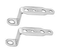 ABOOFAN 2 Pièces Support de Clignotant Moto Argenté en Aluminium, Montage