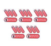 ABOOFAN 20 Pièces Autocollant de Voiture Ne Pas Claquer, Papier Rouge pour | Avis de Porte Lisible, Adhérence sur Poignées Courbes, Usage Auto et Camion, Notice Nocturne