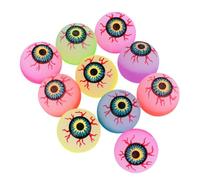 ABOOFAN 20 Pièces Balles Rebondissantes Motif Oeil Colorées Élastique Sûr pour Garçon Fille Jeu de Loisirs Couleur Aléatoire