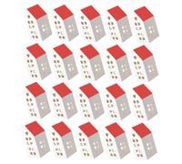 ABOOFAN 20 Pièces Boite De Bonbons De Bonbons Maison De Noël Partage De Faveur De Noël Boîtes En Carton Faites à La Main Boîtes à Pour Fête De Mariage Papier Rouge