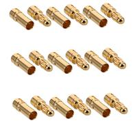ABOOFAN 20 Pièces Bouche d'aéronef de modèle plaqué or Adaptateur de remplacement fiches banane haut-parleur adaptateur fiche banane plaquées or cuivre