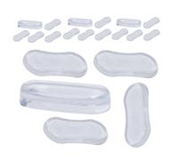 ABOOFAN 20 Pièces Coussinets de Protection pour Siège de Toilette Silicone Souple Transparent Adhésifs Choc et Réducteurs de Bruit pour Fermeture Silencieuse
