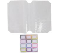 ABOOFAN 20 pièces Films pour Couvertures Transparentes et Mats Autocollantes Étanches pour Cahiers Scolaires Manuels et Bandes Dessinées Lot de 2 Format Petit 22K - 10 Feuilles Mat