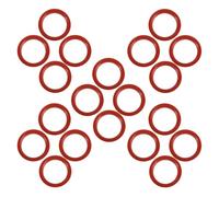ABOOFAN 20 Pièces Joint Torique Silicone Rouge 58 Mm pour Système Solaire D'eau Chaude, Étanchéité Anti-fuite Haute Température, Compatible Raccords de Tuyaux Solaires