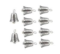 ABOOFAN 20 pièces Lot de Breloques Clochettes Alliage Vintage pour Décoration DIY Bijoux Accessoires Gravés Transparent et Design Chic