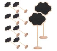 ABOOFAN 20 pièces Mini Chalkboard Signs Cloud Shape Small Blackboard For Kitchen Notes Erasable Memo Boards For Daily Reminders And Tabletop Messages Compact Wooden Design